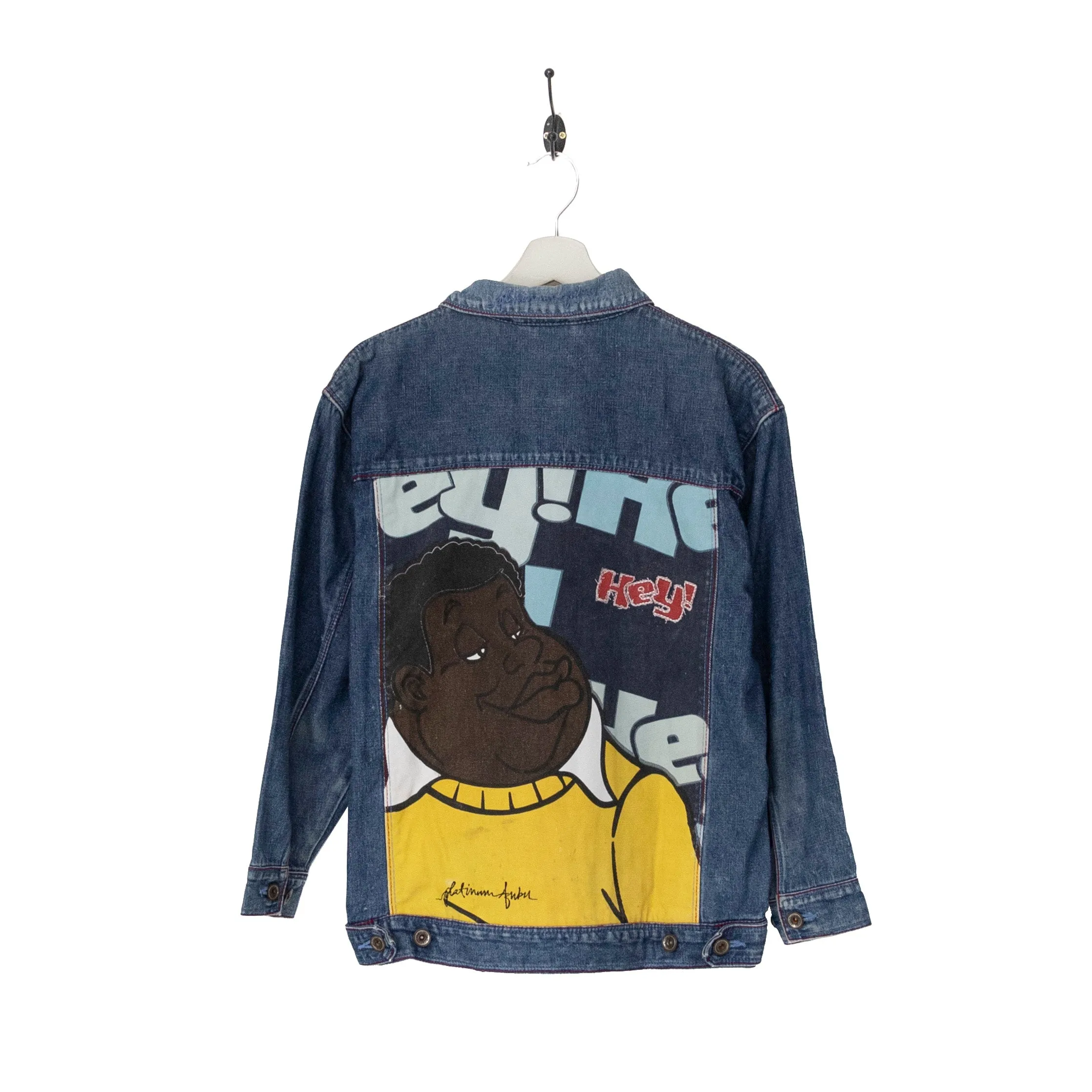 Platinum Fubu Contrast Stitch Denim Jacket