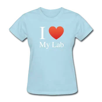 "I ♥ My Lab" (white) - Women's T-Shirt