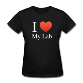 "I ♥ My Lab" (white) - Women's T-Shirt