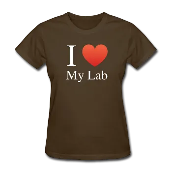 "I ♥ My Lab" (white) - Women's T-Shirt