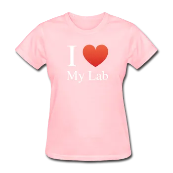 "I ♥ My Lab" (white) - Women's T-Shirt