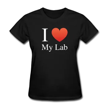 "I ♥ My Lab" (white) - Women's T-Shirt