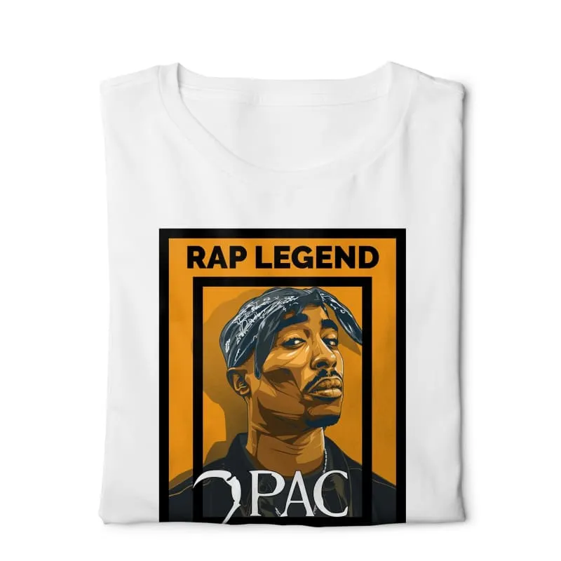 Rap Legend 2pac   - Digital Graphics Basic T-shirt White