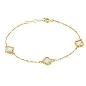 Reign Gold Mother of Pearl Bracelet