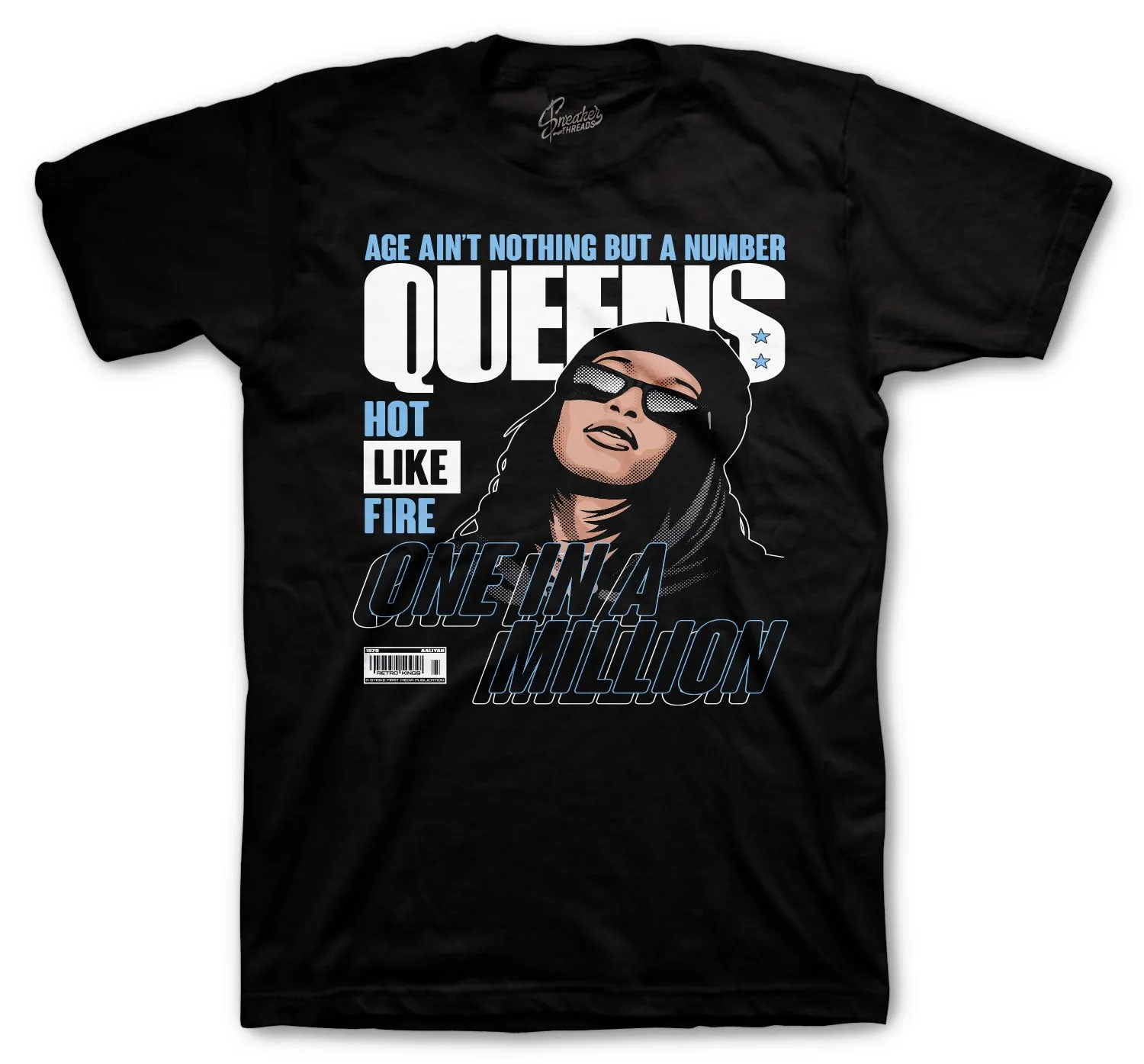 Retro 9 University Blue Queens Shirt