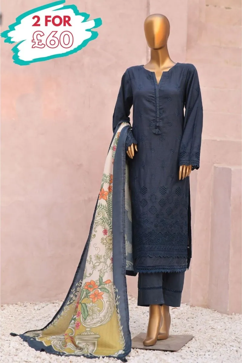 Sada Bahar Embroidered Karandi 3 Piece Suit SBA64