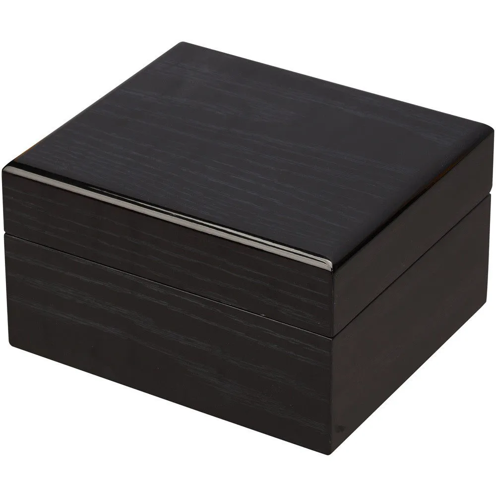 Single Black Mahogany Wood Watch Box