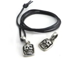 Skull Square Pendant Necklace