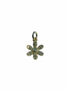 S.Row Designs 14K and Diamond Flower Pendant