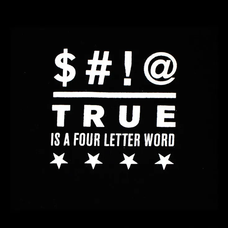 True Four Letter Men's Crewneck Sweatshirt Black