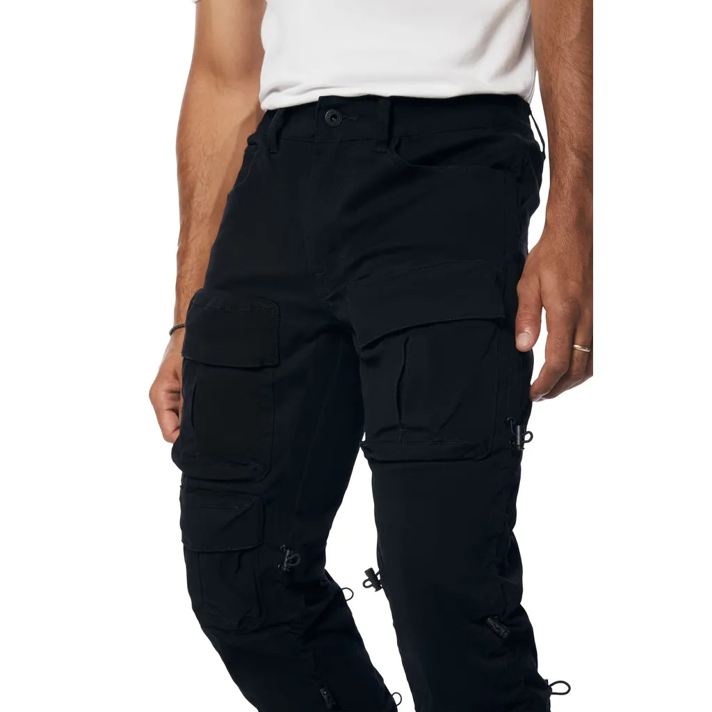 Utility Bungee Twill Pants - Black