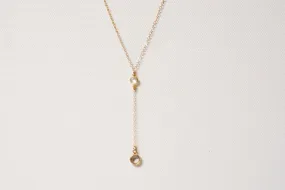 Wholesale Gold Swarovski Necklace Lariat, Lariat Neckalce, Swarovski Crystal Necklace, Crystal Drop Necklace,Dainty Lariat,Swarovski Rosary,