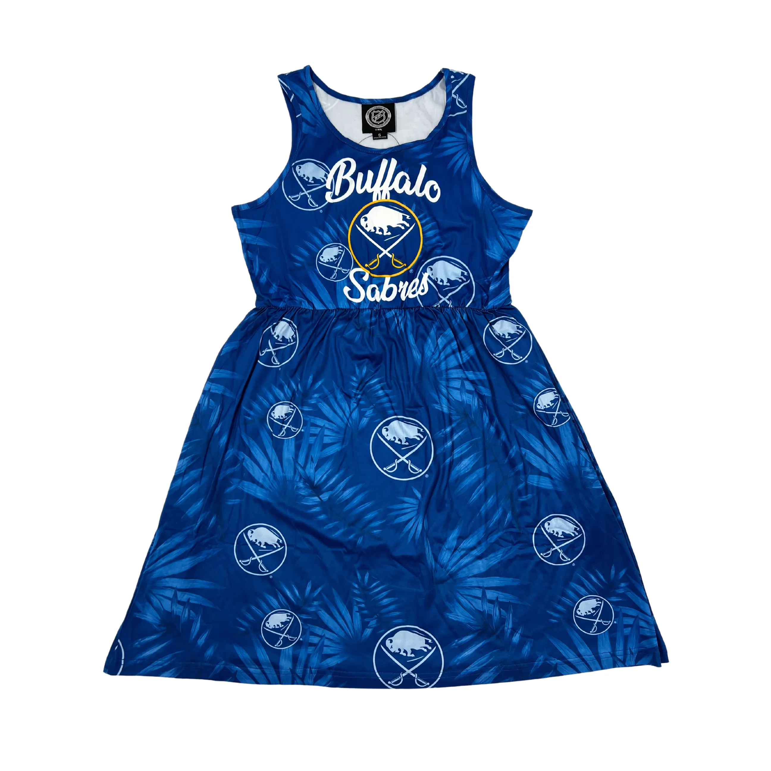 Women's Buffalo Sabres Royal Blue Floral Sun Dress